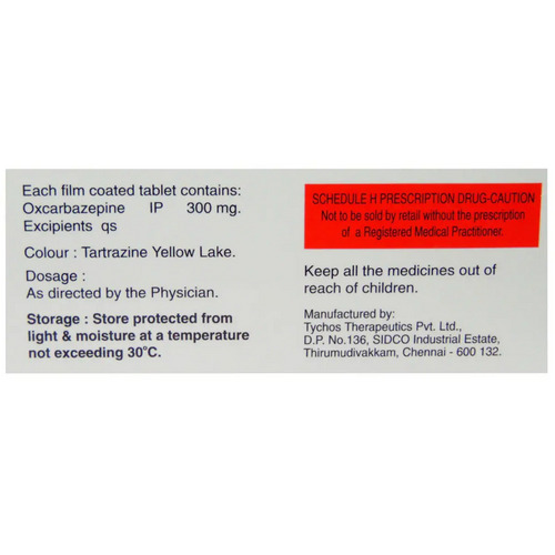 Oxepin-300 Tablet 10's used for the treatment of seizures or epilepsy