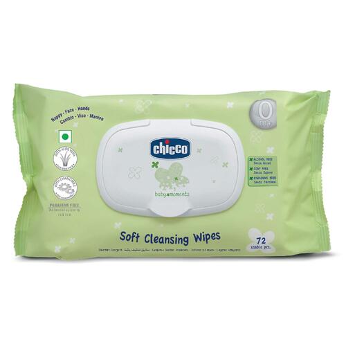 Chicco Soft Cleansing Baby Wipes 72's