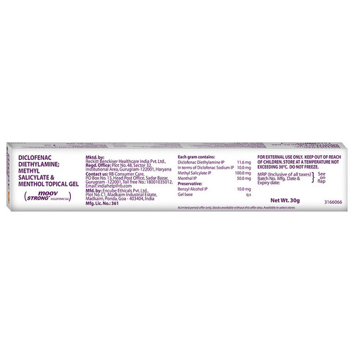 Moov Strong Diclofenac Pain Relief Gel 30g