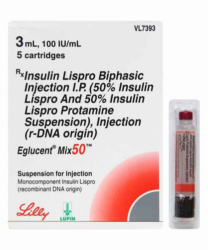 Eglucent Mix 50 100IU/ml Injection Cartridge 3ml