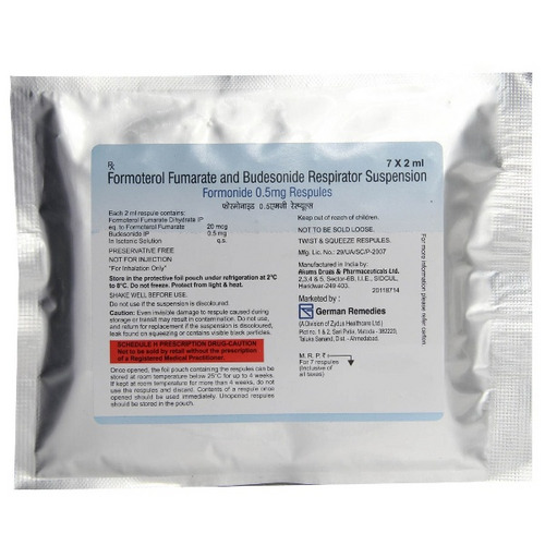 Formonide 0.5mg Respules 2ml x 7's