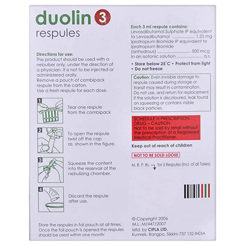 Duolin 3 Respules 3ml