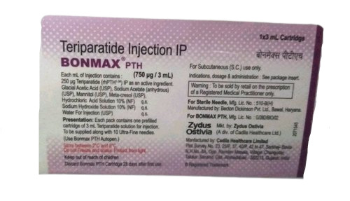 Bonmax PTH 750mcg Solution for Injection 3ml