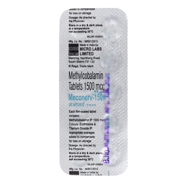 Meconerv 1500mcg Tablet 10's