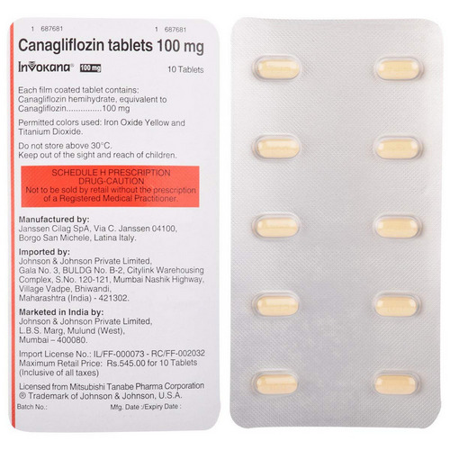 Invokana 100mg Tablet 10's