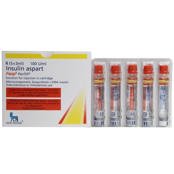 Fiasp 100IU/ml Penfill 3ml