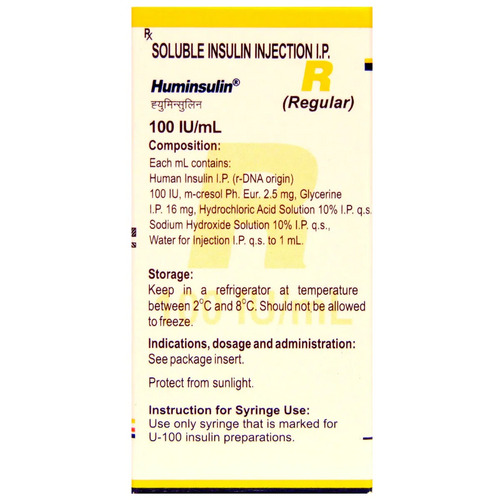 Huminsulin R 100IU/ml Solution for Injection 10ml