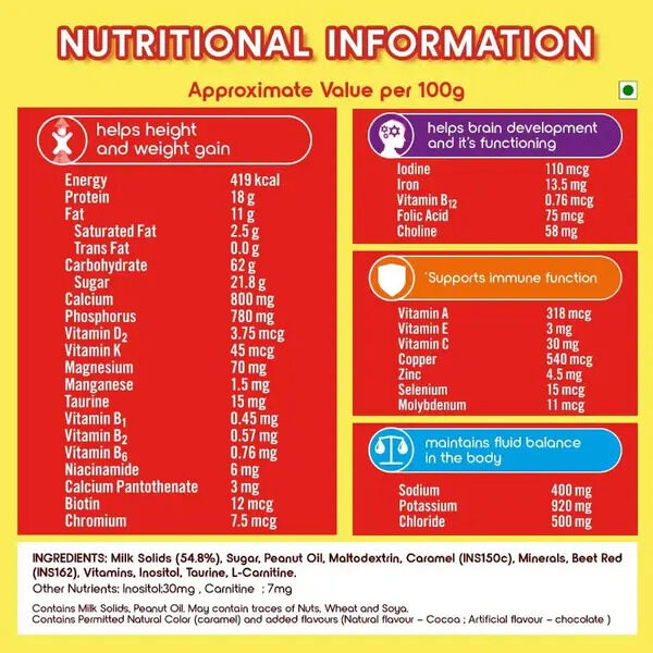 Complan Royale Chocolate Nutrition Drink 500g (Jar)