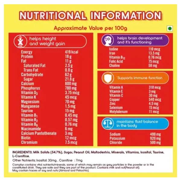 Complan Creamy Classic Nutrition Drink 500g (Refill Pack)