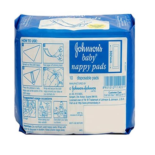 Johnson's Baby Nappy Pad 10's