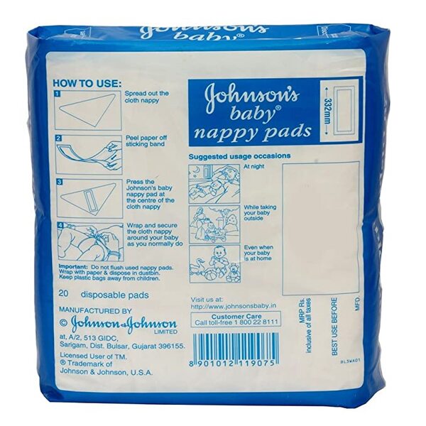 Johnson's Baby Nappy Pad 20's