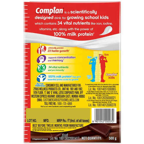 Complan Royale Chocolate Nutrition Drink 500g (Refill Pack)