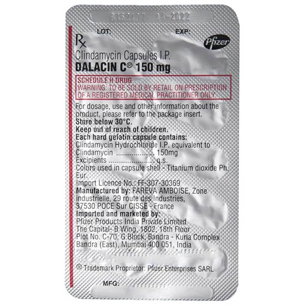 Dalacin C 150mg Capsule 10's