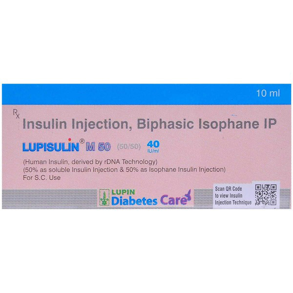 Lupisulin M 50 40IU/ml Injection 10ml