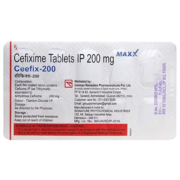 Ceefix-200 Tablet 10's