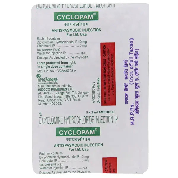 Cyclopam 10mg Injection 2ml