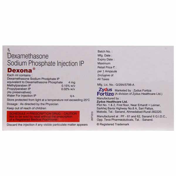 Dexona 8mg Injection (1 Ampoule)