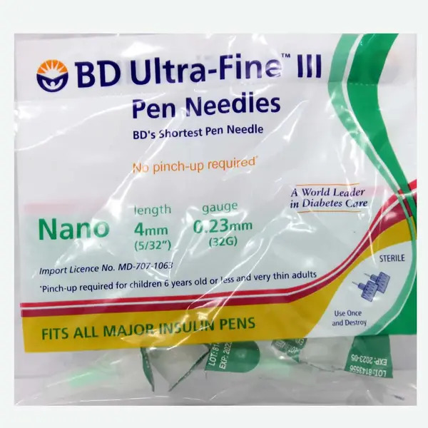 BD Ultra-Fine III Nano 32G Pen Needle 4mm