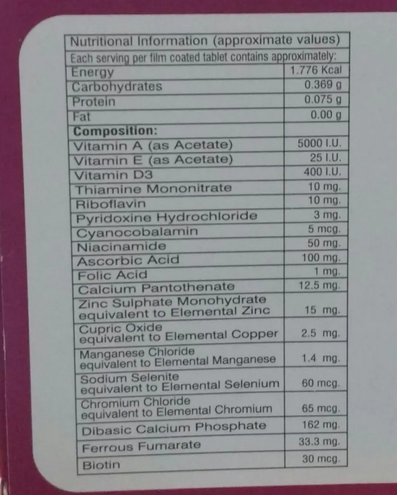 Vitrace-FM Tablet 10's