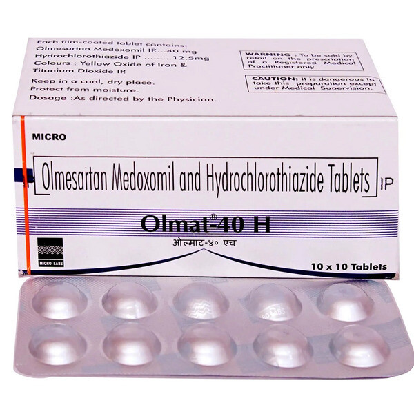 Olmat-40 H Tablet 15's