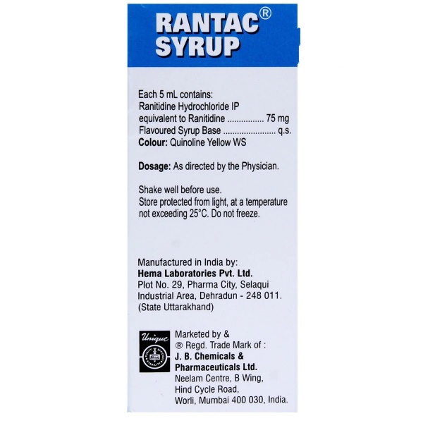 Rantac Mint Syrup 100ml