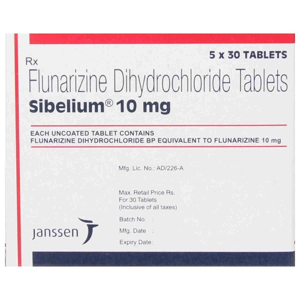 Sibelium 10mg Tablet 30's