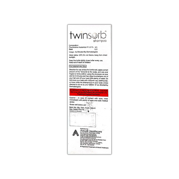 Twinsorb Shampoo 100ml used for treatment of dandruff