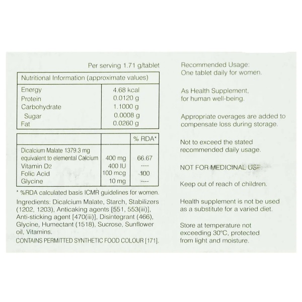 Dicalis Tablet 10's used to treat calcium deficiency