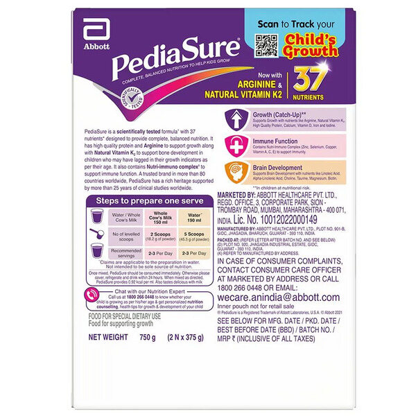 PediaSure Premium Chocolate Powder 750g (Refill Pack)