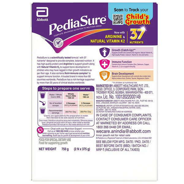 PediaSure Vanilla Delight Powder 750g (Refill Pack)