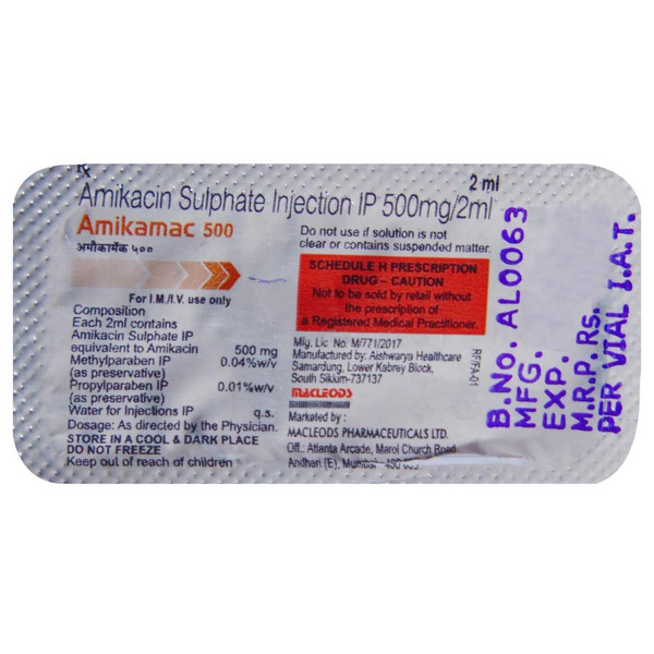 Amikamac 500mg Injection 2ml