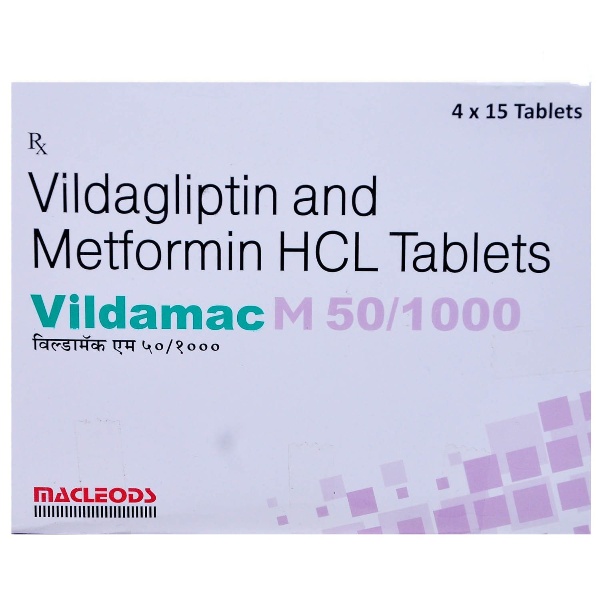 Vildamac M 50/1000 Tablet 15's