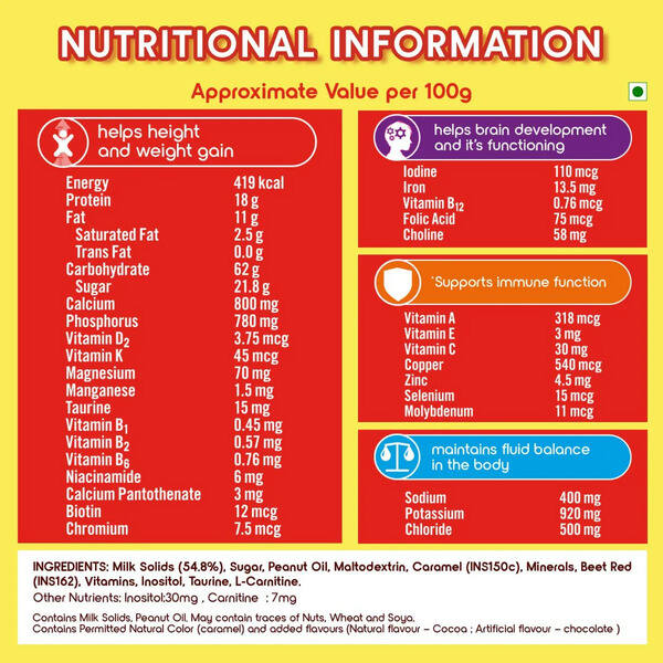 Complan Royale Chocolate Nutrition Drink 200g (Refill Pack)