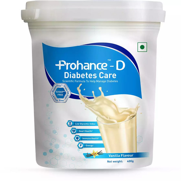 Prohance D Vanilla Diabetes Care Supplement Powder 400g (Jar)