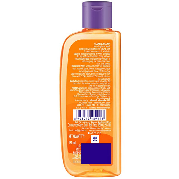 Clean & Clear Foaming Face Wash 150ml