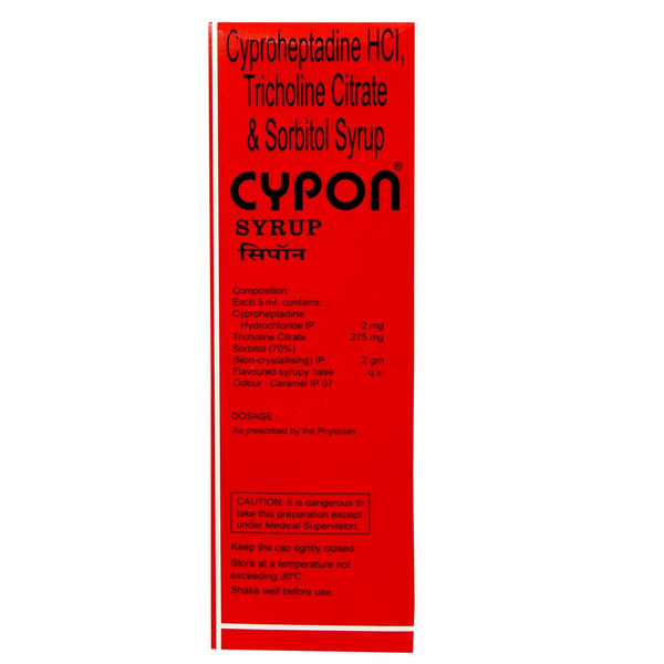 Cypon Syrup 200ml used for the treatment of loss of appetite