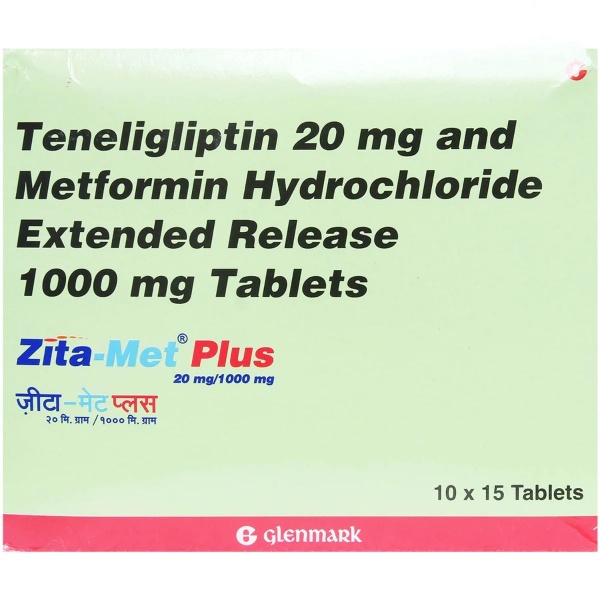 Zita-Met Plus 20mg/1000mg Tablet 15's