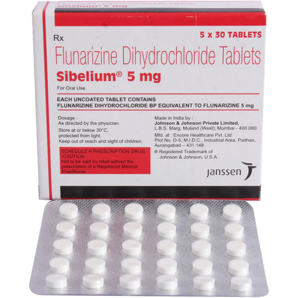 Sibelium 5mg Tablet 30's