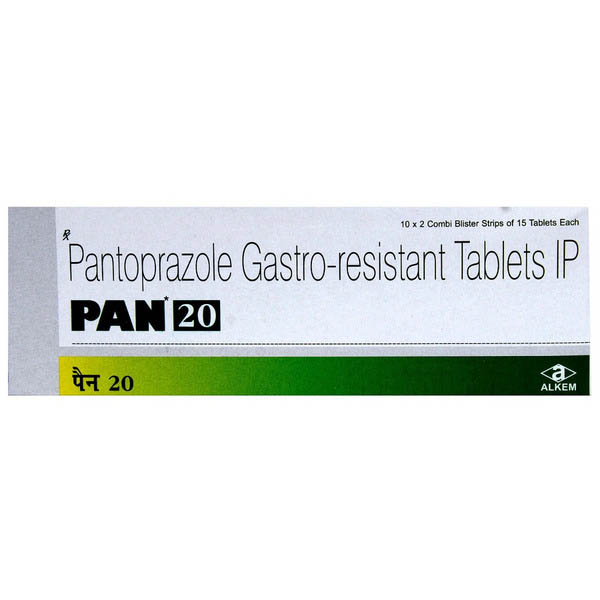 Pan 20 Tablet 15's