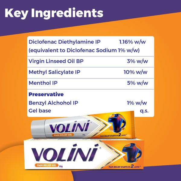 Volini Pain Relief Gel 30g