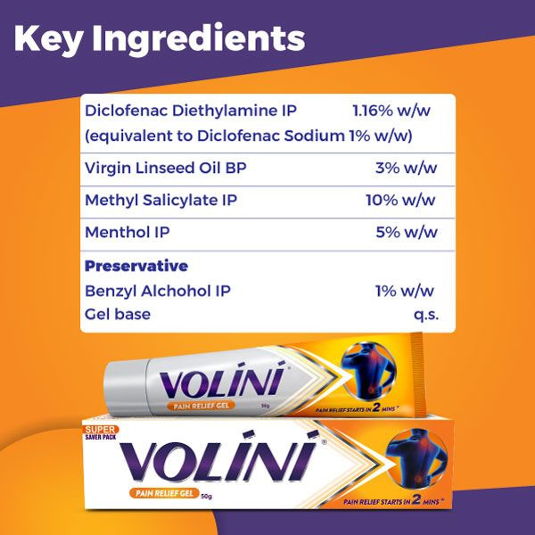 Volini Pain Relief Gel 50g