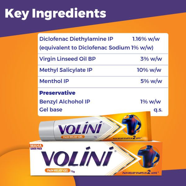 Volini Pain Relief Gel 75g