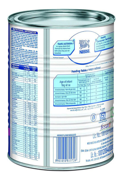 Nestle Lactogen 1 Infant Formula Powder 400g Tin (upto 6 months)