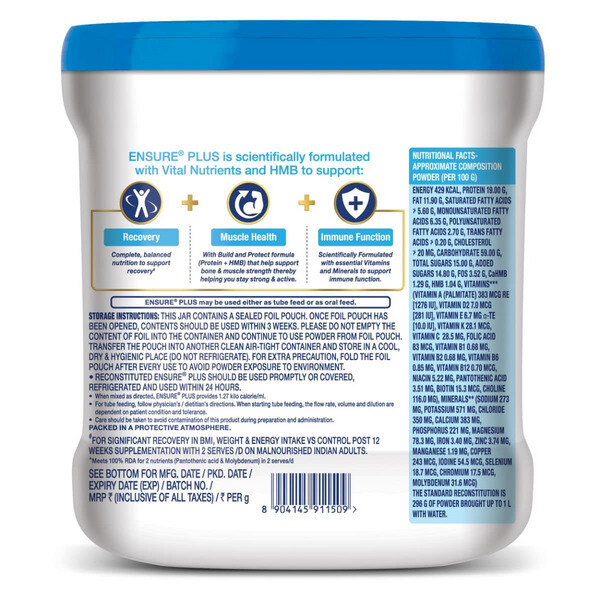 Ensure Plus Vanilla Powder 400g (Jar)