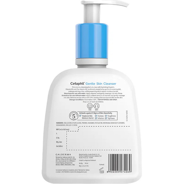 Cetaphil Gentle Skin Cleanser 250ml (Dry to Normal, Sensitive Skin)