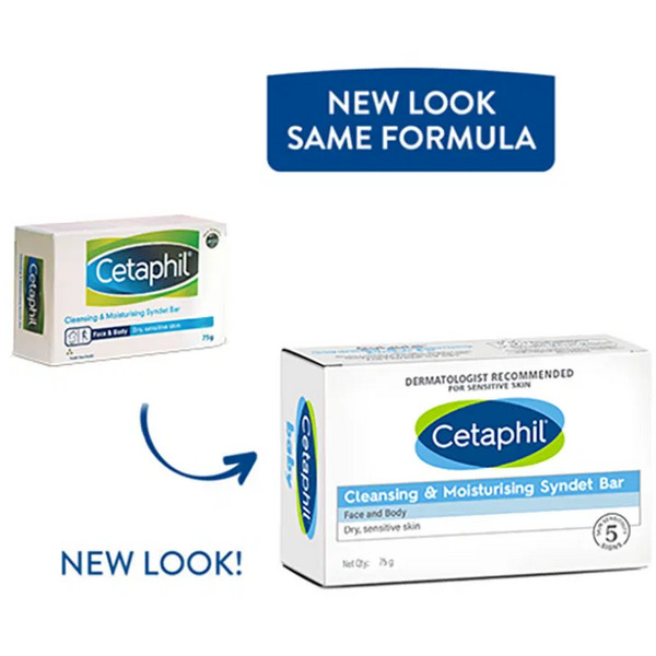 Cetaphil Cleansing & Moisturising Syndet Soap Bar