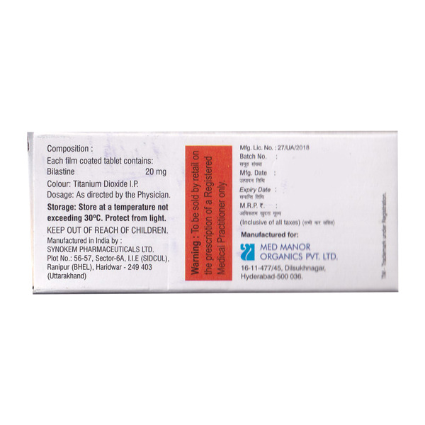 Bilahist 20mg Tablet 10's