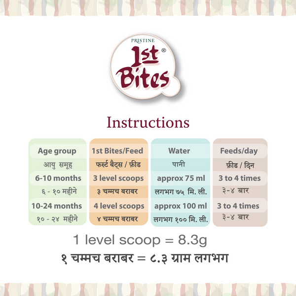 Pristine 1st Bites Stage-1 Ragi Baby Cereal 300g (6 to 24 months)