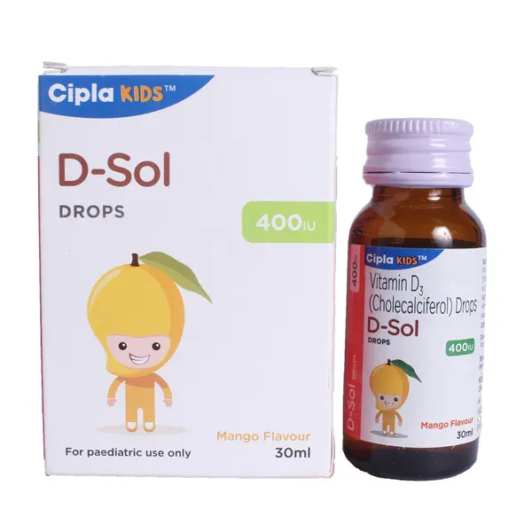 D-Sol 400IU Mango Flavour Drops 30ml