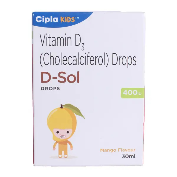 D-Sol 400IU Mango Flavour Drops 30ml